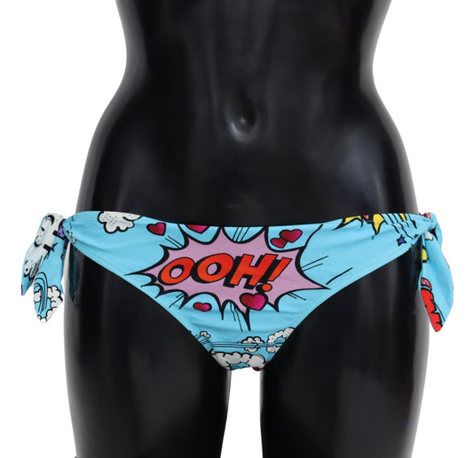 Chic Cartoon Print Bikini Bottoms