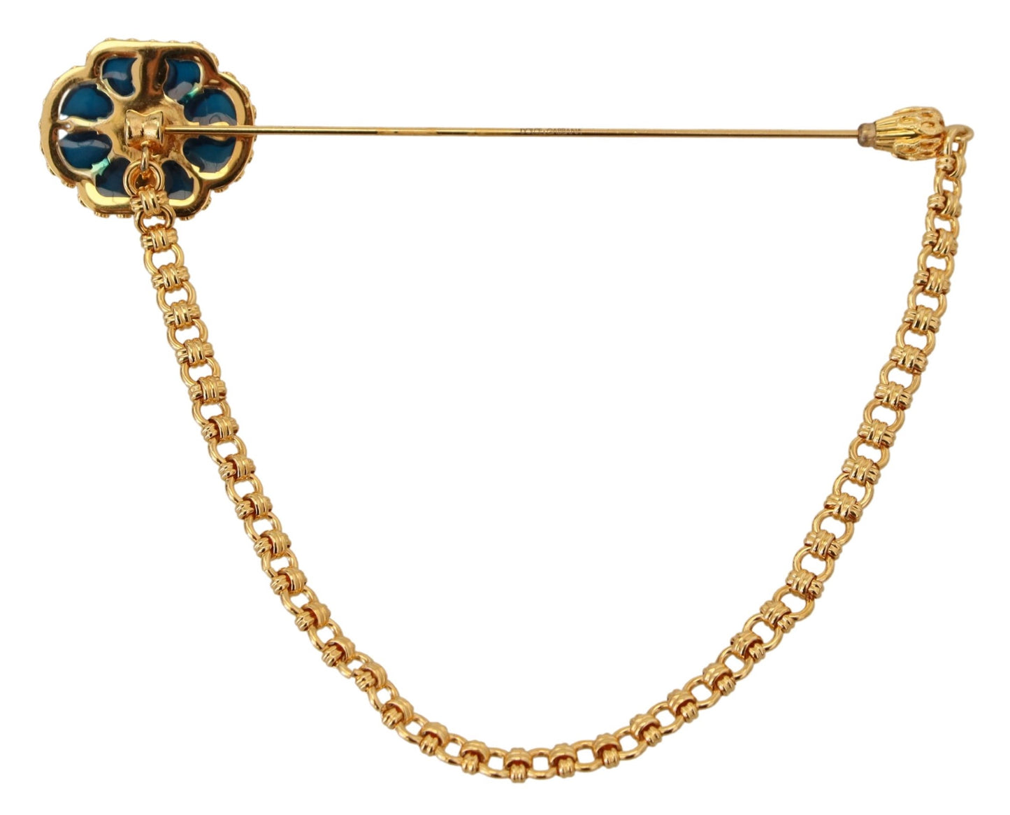 Elegant Gold Brass Men's Brooch Pin