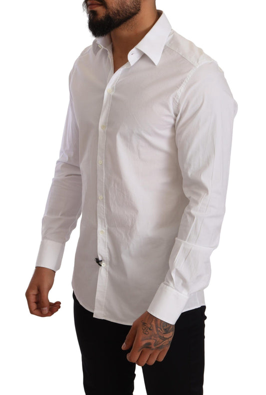 Elegant Slim Fit White Dress Shirt