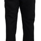 Black Straight Fit Mens Formal Pants