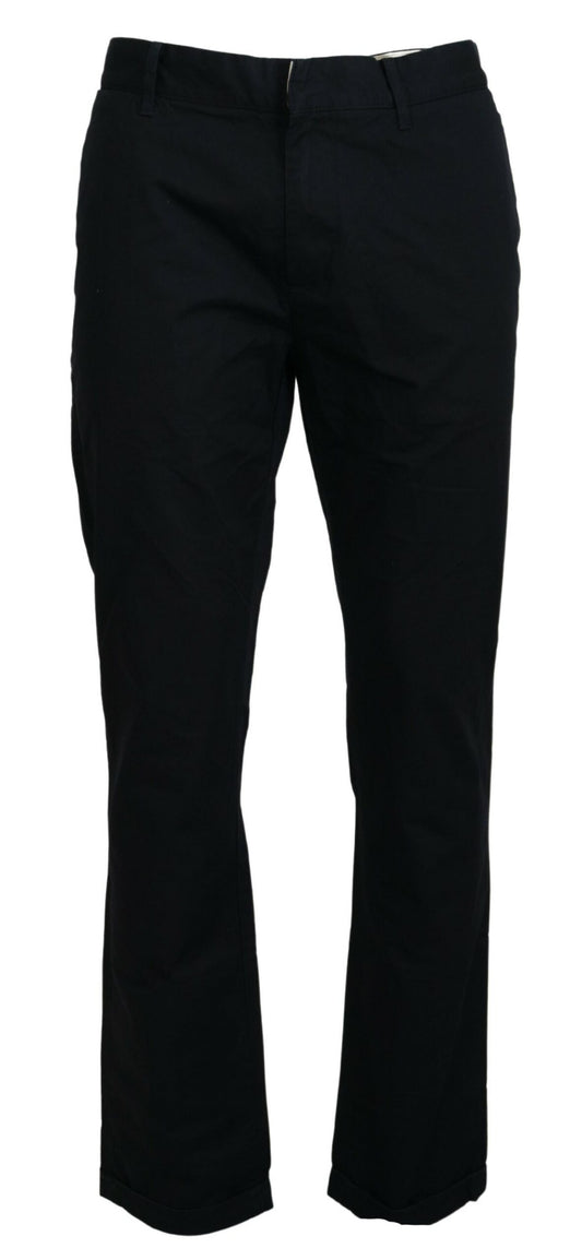 Black Straight Fit Mens Formal Pants