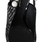 Elegant Pearl Embellished Black Slingback Heels