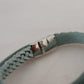 Elegant Light Blue Leather Wrap Bracelet