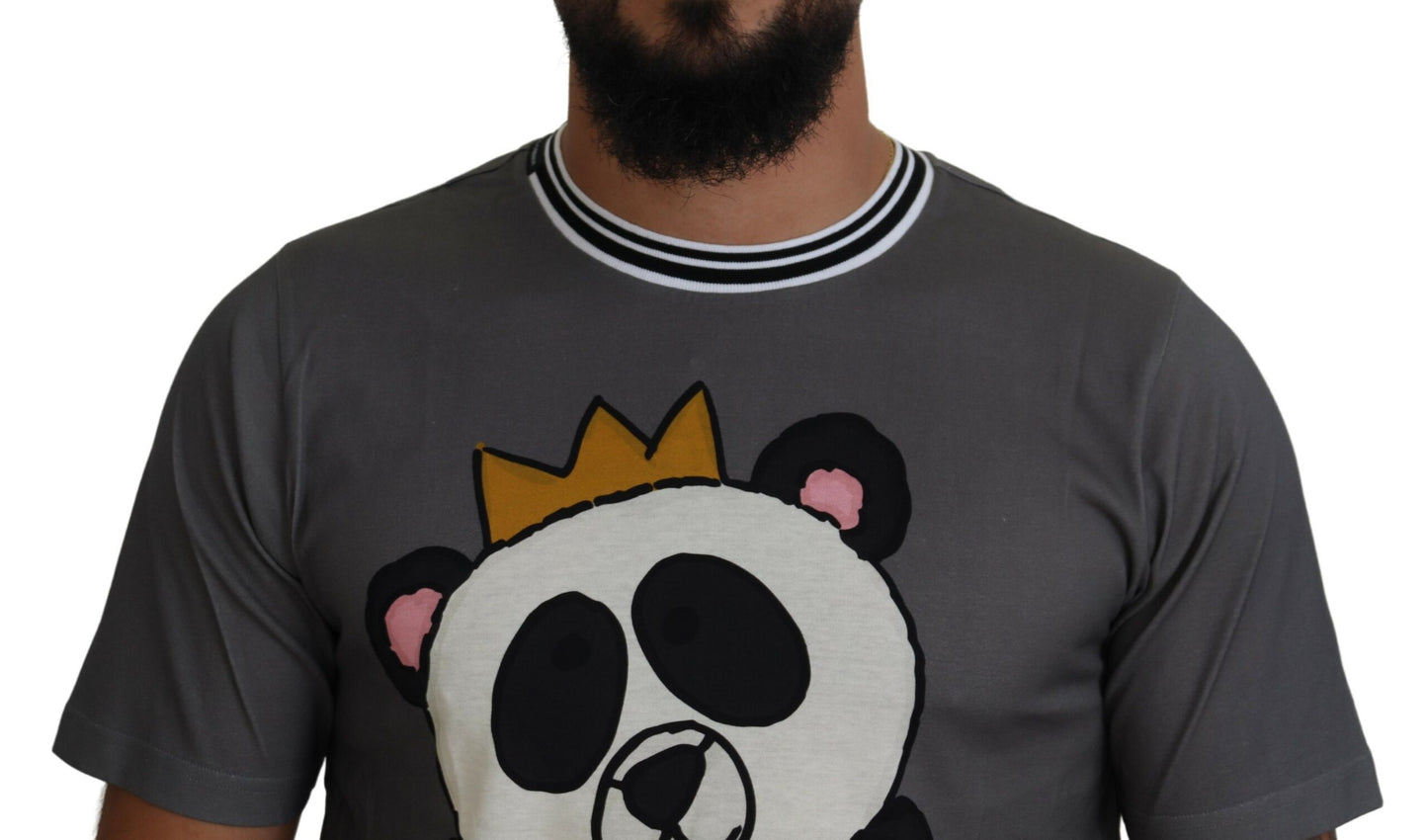 Elegant Panda King Crew Neck Tee