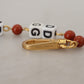 Elegant Beaded Chain Bracelet with Multicolor Accents