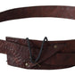 Chic Brown Leather Fashion Belt
