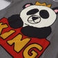 Elegant Panda King Crew Neck Tee