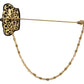 Elegant Gold Tone Crown Brooch Pin