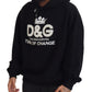 Elegant Black Hooded Sweater