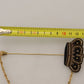 Elegant Gold Tone Crown Brooch Pin