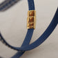 Multicolor Leather Wrap Bracelet with Gold Accents