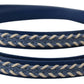 Multicolor Leather Wrap Bracelet with Gold Accents