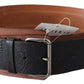 Elegant Leather Fashion Belt in Brown Black