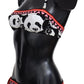 Chic Panda Print Two Piece Bikini Set