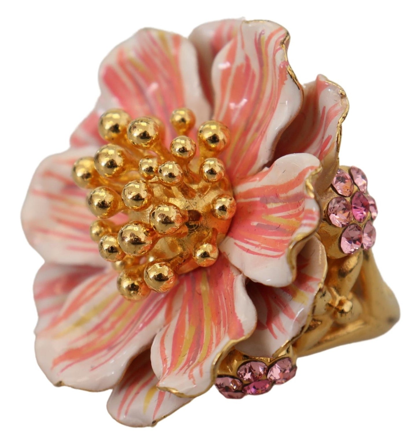 Elegant Multicolor Crystal Statement Ring