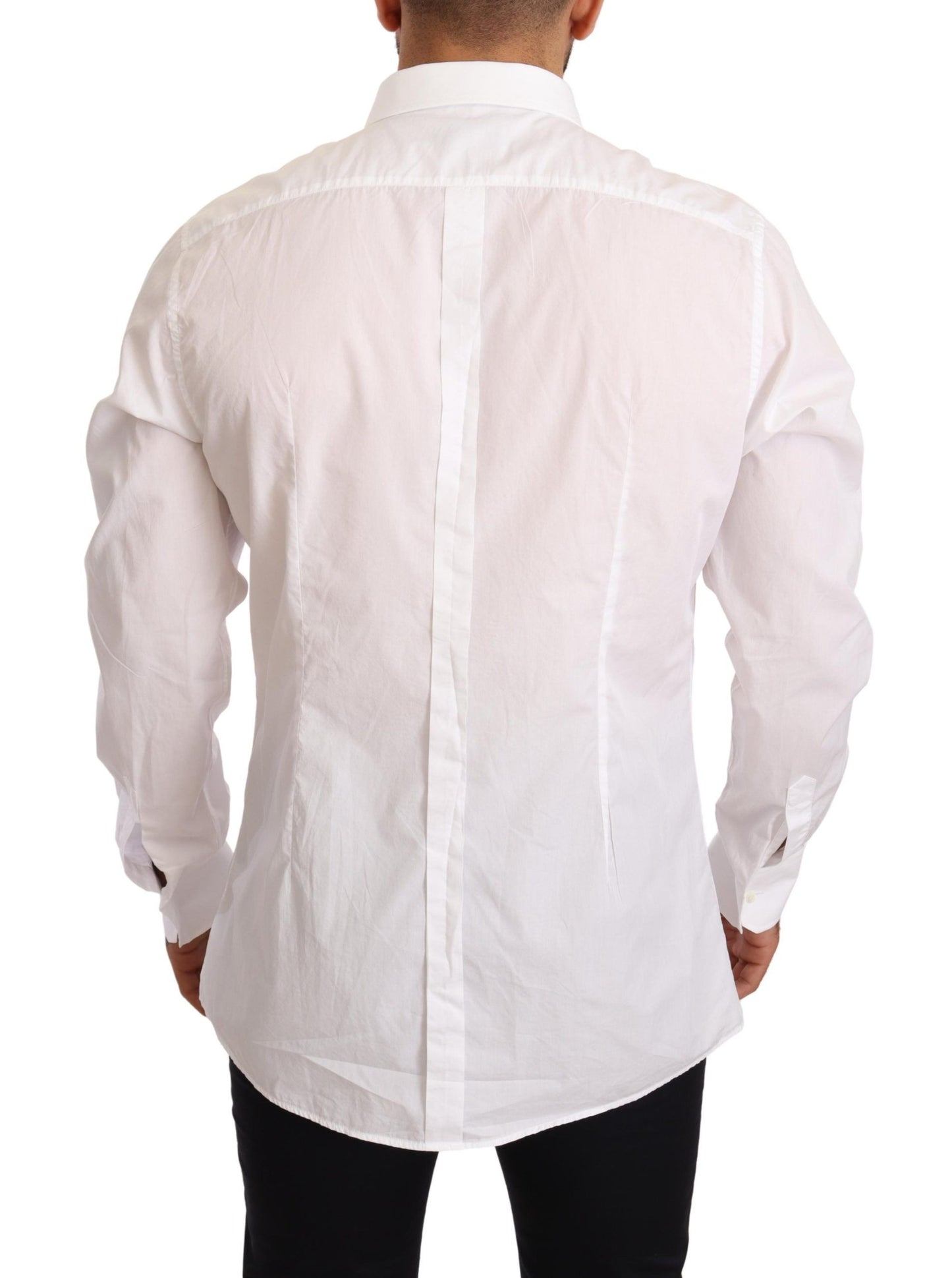 Elegant Slim Fit White Dress Shirt