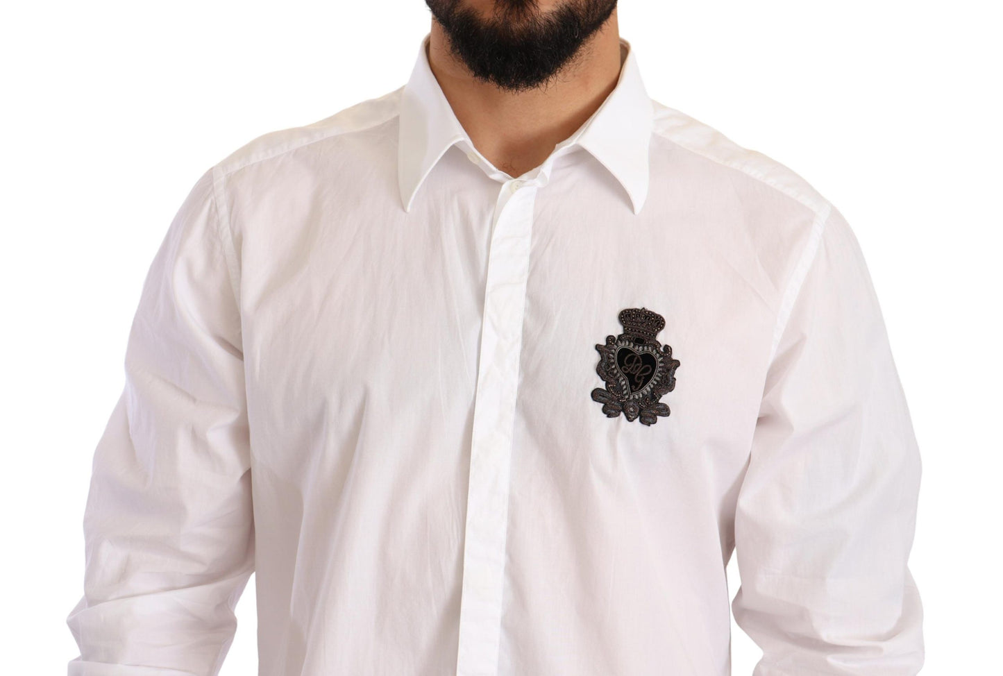 Elegant Slim Fit White Dress Shirt