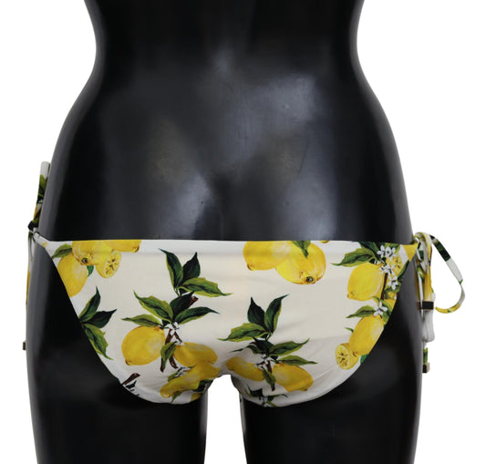 Multicolor Lemon Print Bikini Bottom