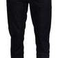 Elegant Tapered Blue Denim Jeans