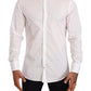 Elegant White Slim Fit Dress Shirt