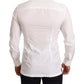 Elegant White Slim Fit Dress Shirt