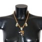 Multicolor Crystal Bee Statement Necklace