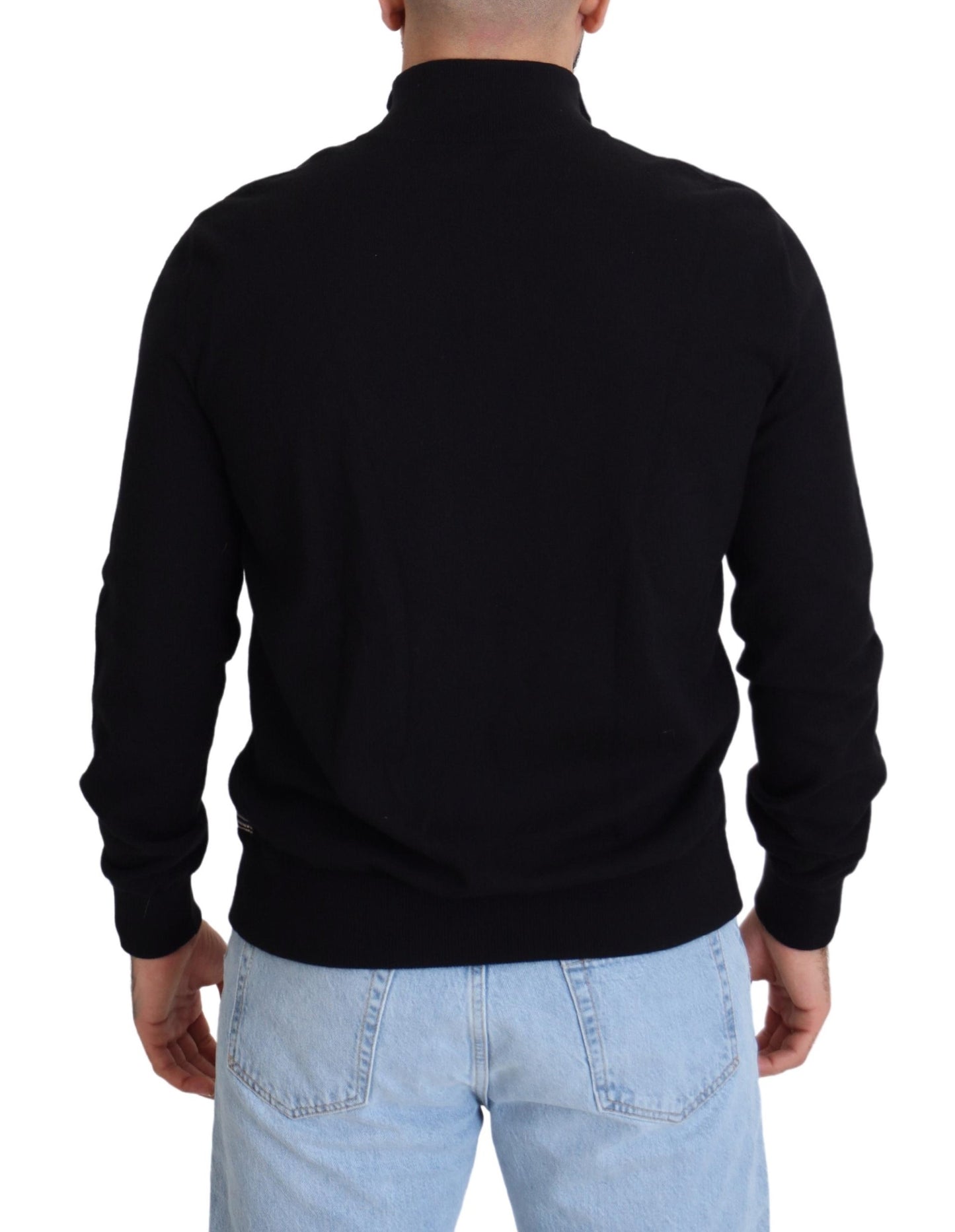 Elegant Full Zip Cashmere Silk Sweater