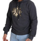 Gray Logo Cotton Hooded Sweatshirt Sweater