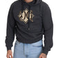 Gray Logo Cotton Hooded Sweatshirt Sweater