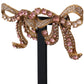 Elegant Gold-Toned Bow Clip Earrings