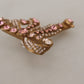 Elegant Gold-Toned Bow Clip Earrings