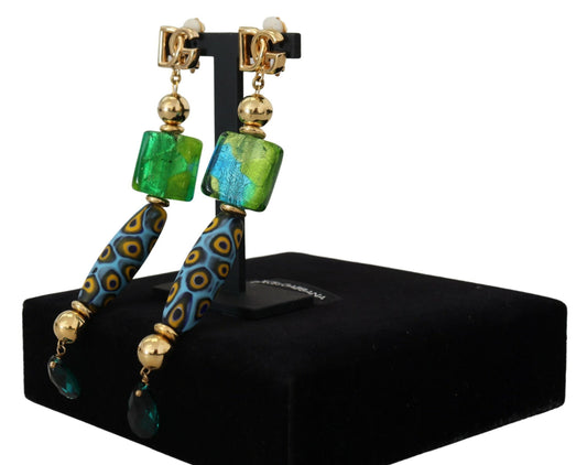 Elegant Sicilian Motif Clip-On Earrings