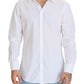 White Cotton Slim Fit Formal Dress GOLD Shirt