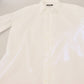 White Cotton Slim Fit Formal Dress GOLD Shirt