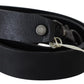 Chic Black Leather Waist Belt