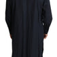 Elegant Black Cotton Long Sleeve Caftan Shirt