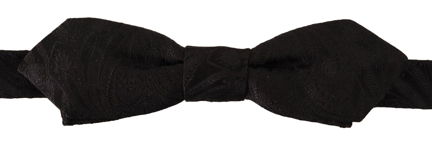 Elegant Silk Tuxedo Bow Tie - Evening Chic