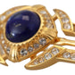 Elegant Gold Plated Brass Brooch