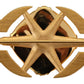 Elegant Gold Plated Brass Brooch