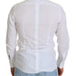 White Formal Cotton Tuxedo Dress GOLD Shirt