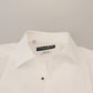 White Formal Cotton Tuxedo Dress GOLD Shirt