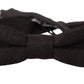 Elegant Black Silk Bow Tie