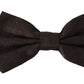 Elegant Black Silk Bow Tie