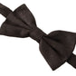 Elegant Black Silk Bow Tie