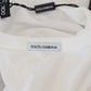 Elegant White Crew Neck Logo Tee