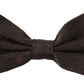 Elegant Black Silk Bow Tie