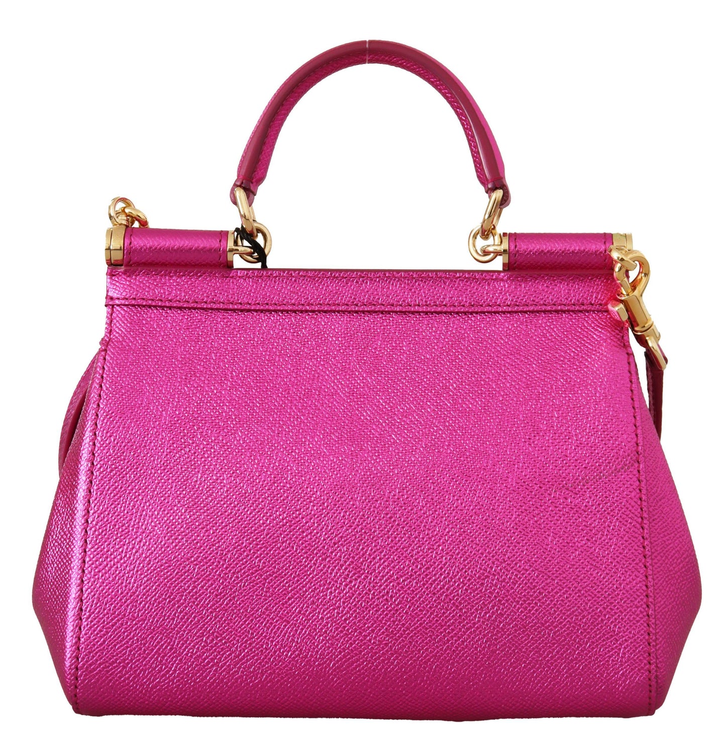 Elegant Sicily Pink Leather Shoulder Bag