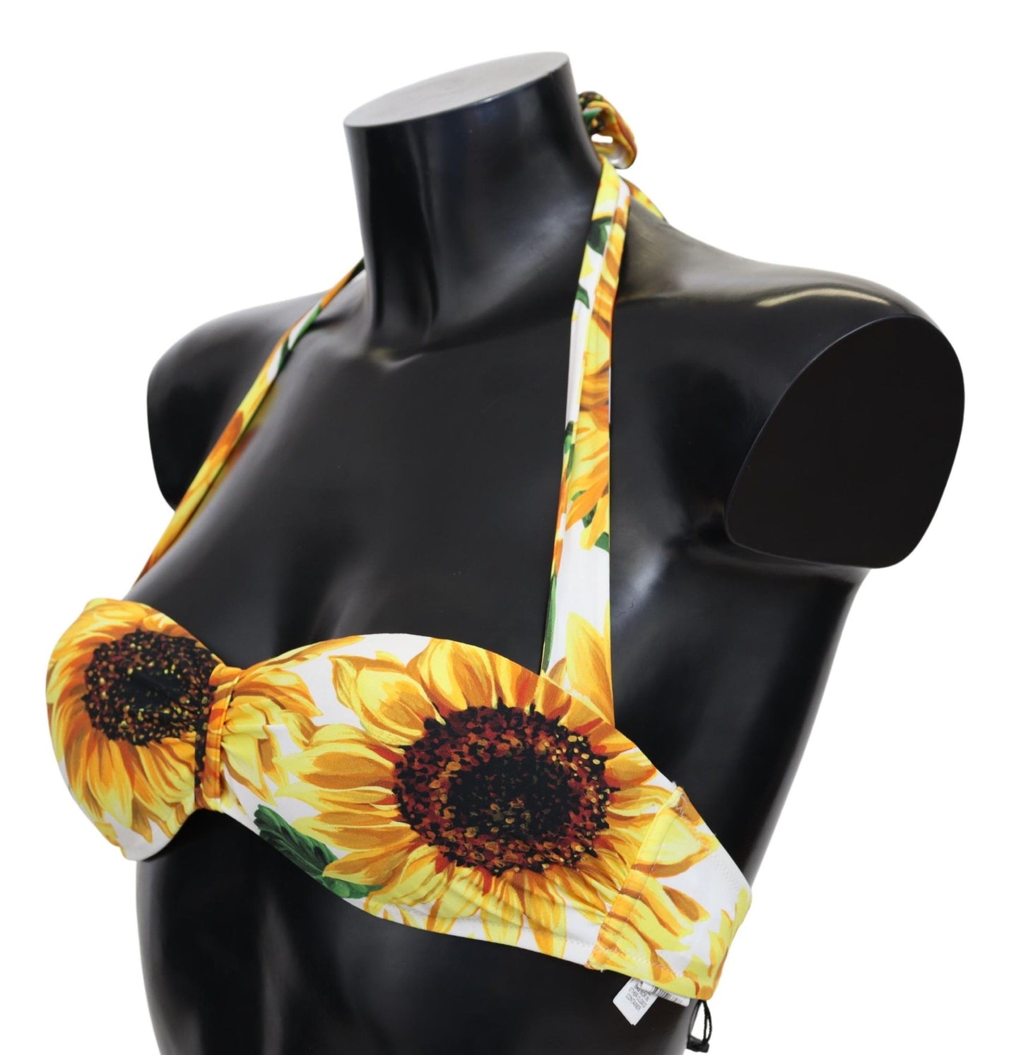 Sunflower Print Bikini Top