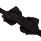 Elegant Silk Black Bow Tie