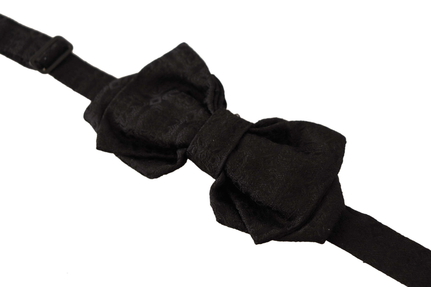 Elegant Silk Black Bow Tie